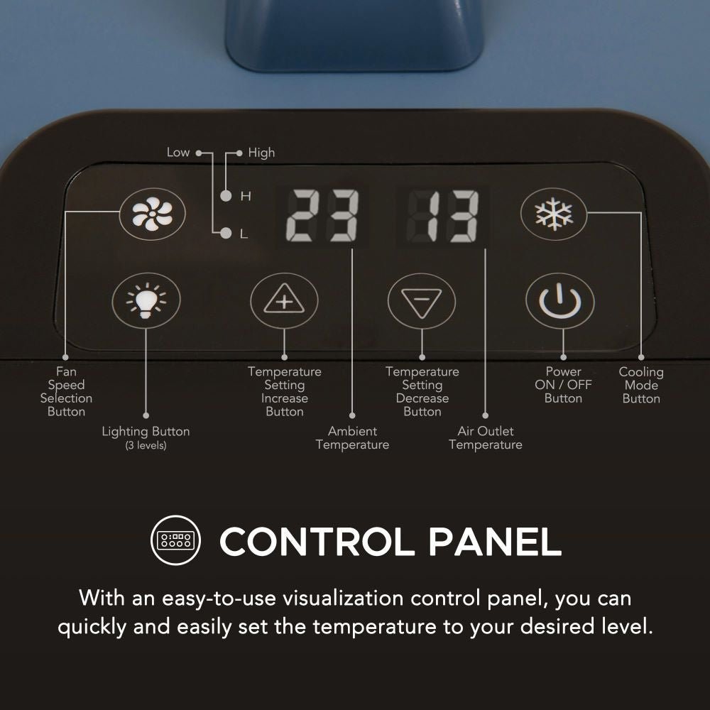 SUNJOY IceCove Portable Air Conditioner with 1 Power Bank for Outdoor Tents and Indoors - Blue - Image 9