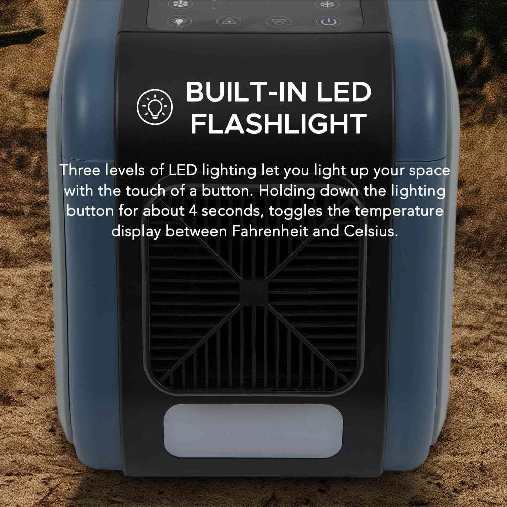 SUNJOY IceCove Portable Air Conditioner with Power Bank and Solar Panel for Outdoor Tents and Indoors - Blue - Image 10