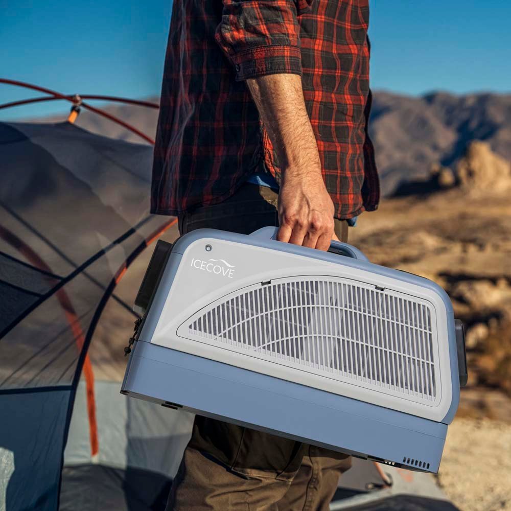 SUNJOY IceCove Portable Air Conditioner with 1 Power Bank for Outdoor Tents and Indoors - Blue
