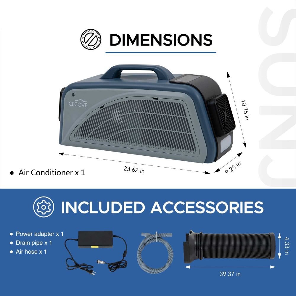 SUNJOY IceCove Portable Air Conditioner for Outdoor Tents and Indoors - Blue - Image 9