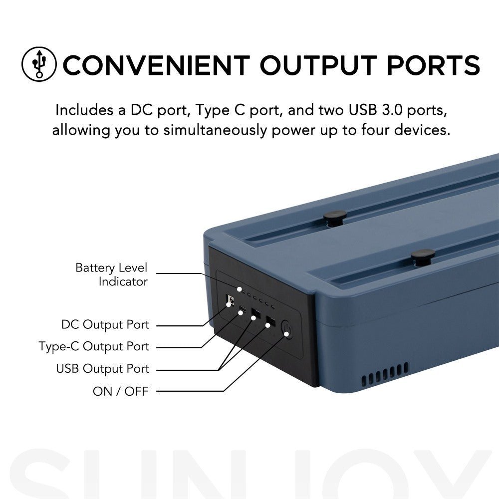 SUNJOY IceCove Portable Air Conditioner with 1 Power Bank for Outdoor Tents and Indoors - Blue - Image 18