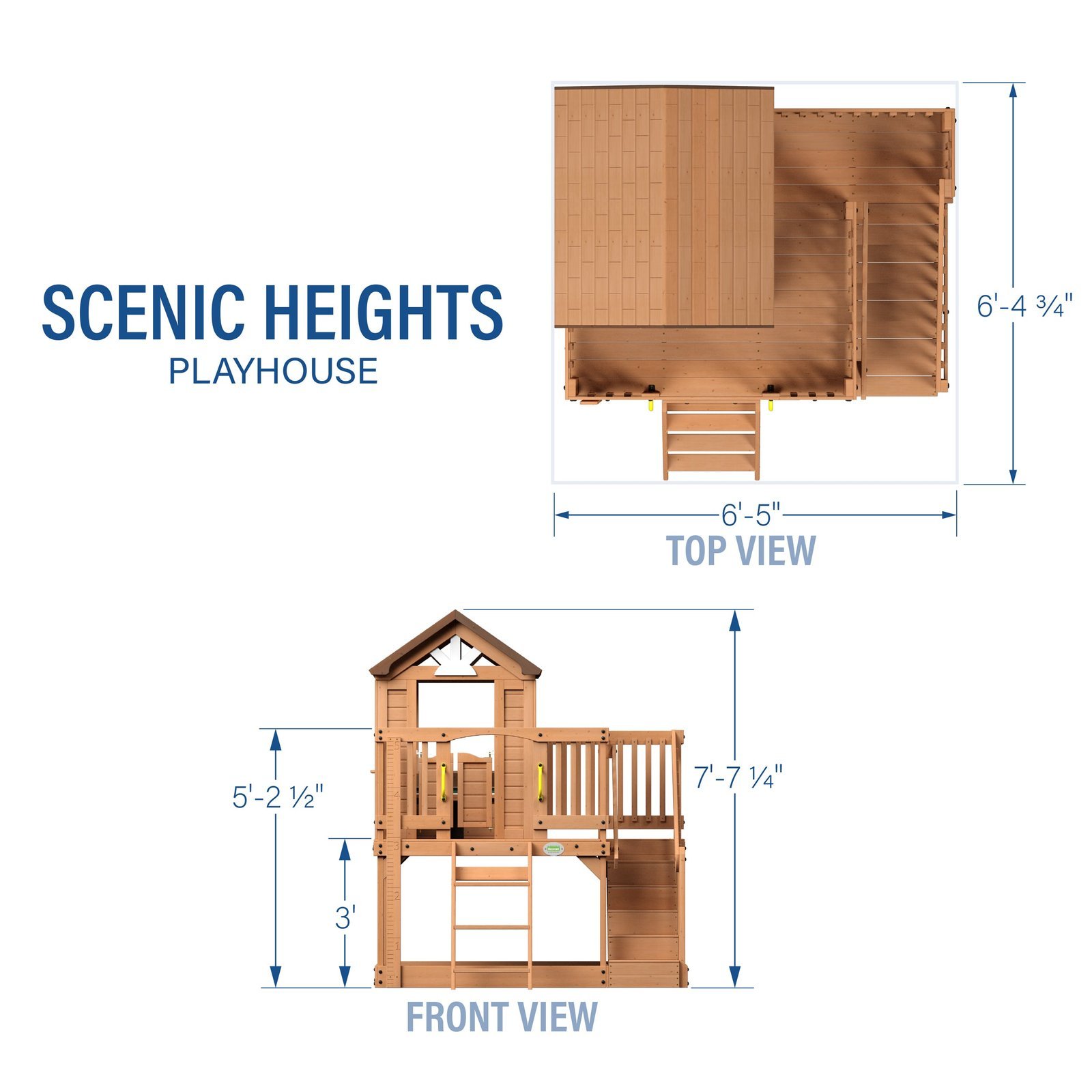 Scenic Heights Wooden Playhouse - Image 2