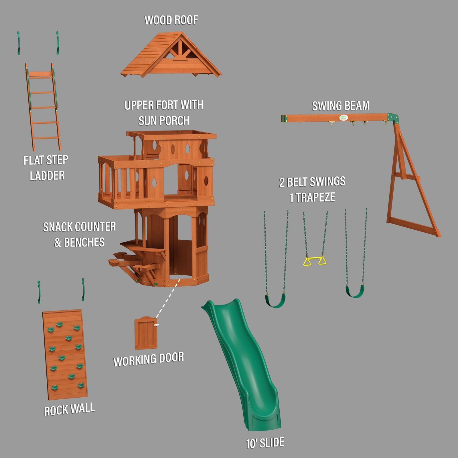Woodland Swing Set - Image 24