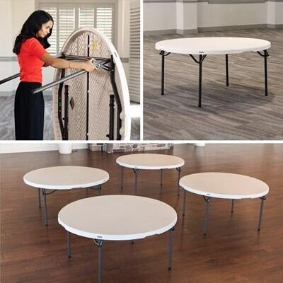 Lifetime (15) 60 in. Tables and Cart Combo - Image 8