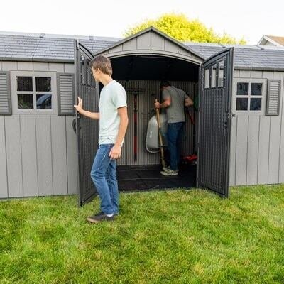 Lifetime 20 x 8 Foot Outdoor Storage Shed - Image 44