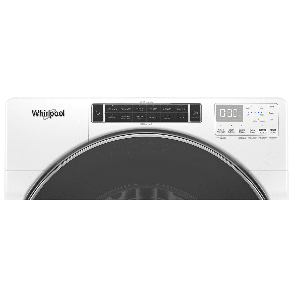 Whirlpool 5.0 cu ft High-Efficiency White Front Load Washing Machine with Load & Go(TM) XL Dispenser - Image 2