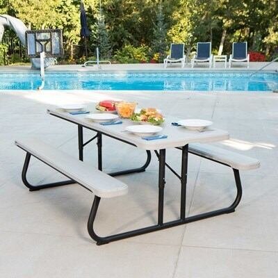 Lifetime 6-Foot Classic Folding Picnic Table - Image 23