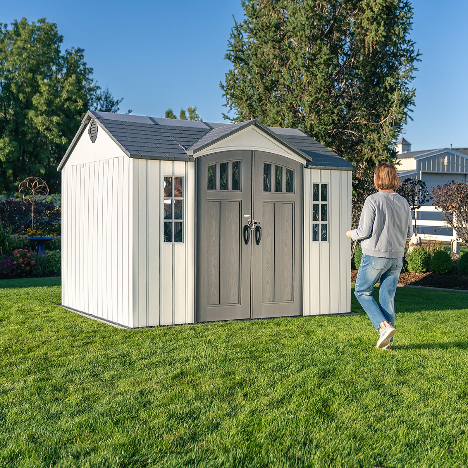 Lifetime 10 Ft. X 8 Ft. Side Entry Outdoor Storage Shed - Image 8
