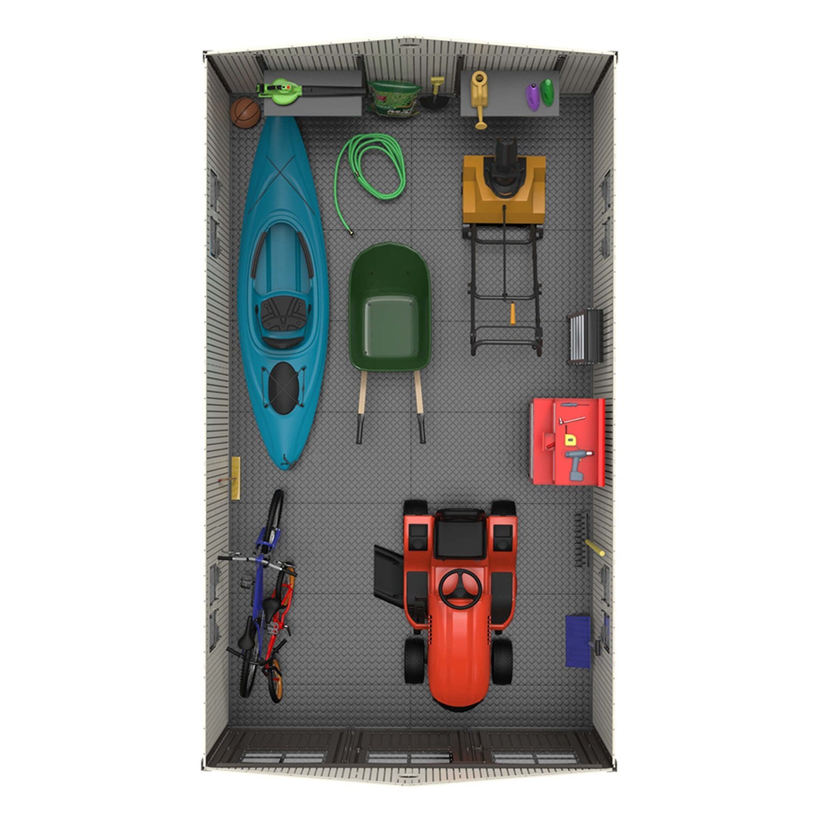 Lifetime 15 x 8 Outdoor Storage Shed - Image 9