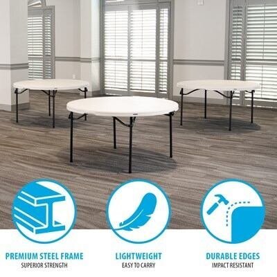 Lifetime (15) 60 in. Tables and Cart Combo - Image 6