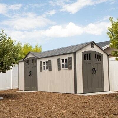 Lifetime 17.5 Ft. x 8 Ft. Outdoor Storage Shed - Image 2