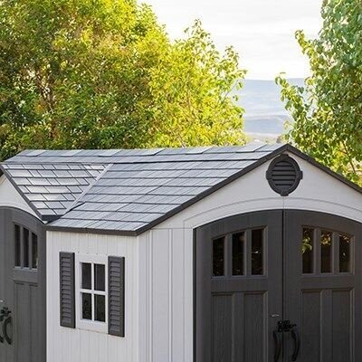 Lifetime 15-ft x 8-ft Dual Entry Outdoor Storage Shed - Image 39