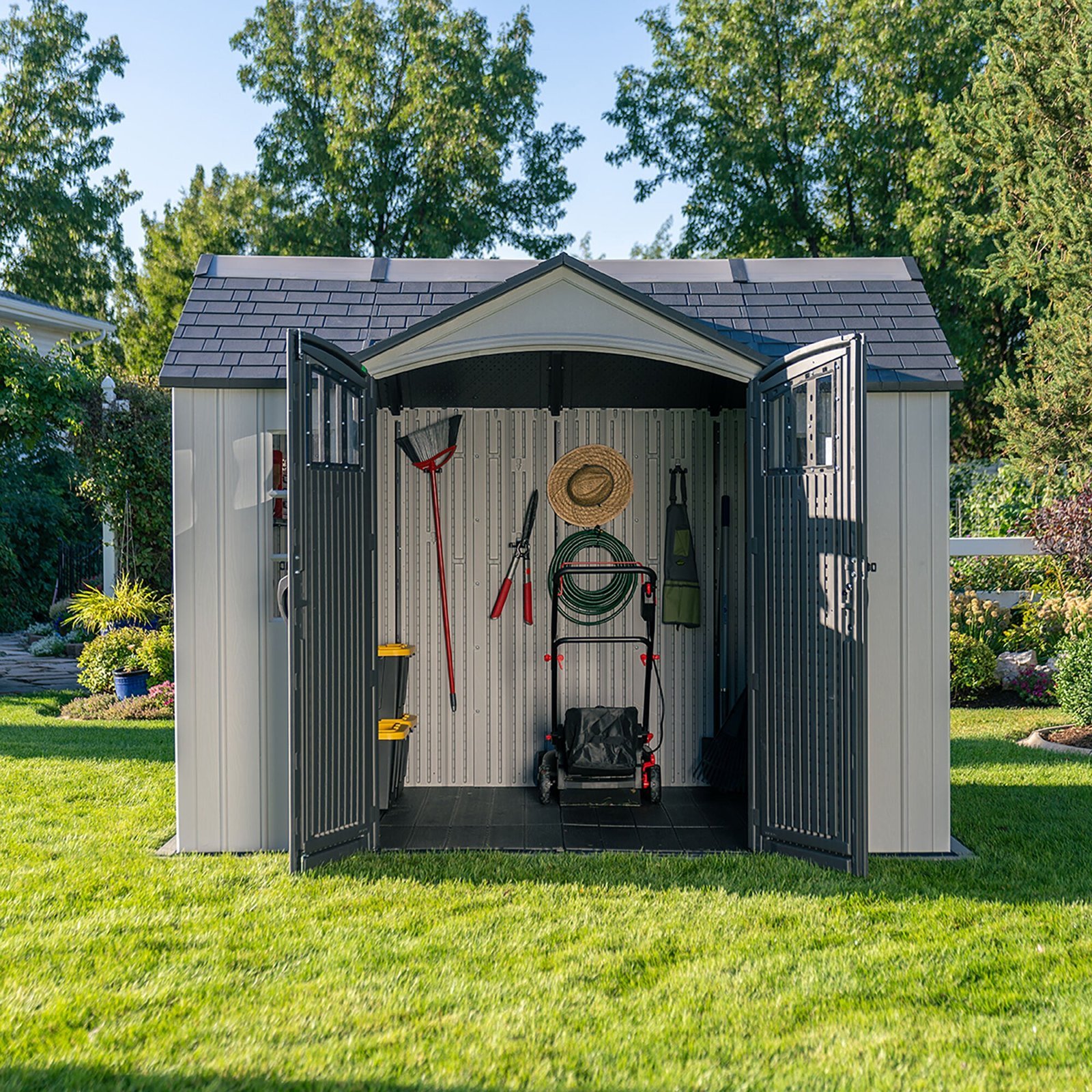 Lifetime 10 Ft. X 8 Ft. Side Entry Outdoor Storage Shed - Image 14