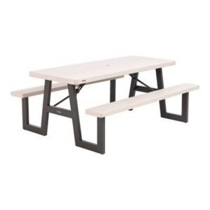 Lifetime 6-Foot W-Frame Folding Picnic Table