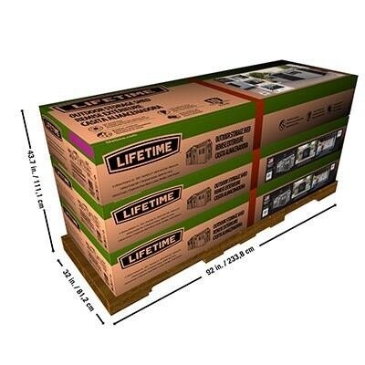 Lifetime 15-ft x 8-ft Dual Entry Outdoor Storage Shed - Image 45