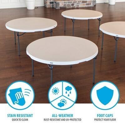 Lifetime (15) 60 in. Tables and Cart Combo - Image 7