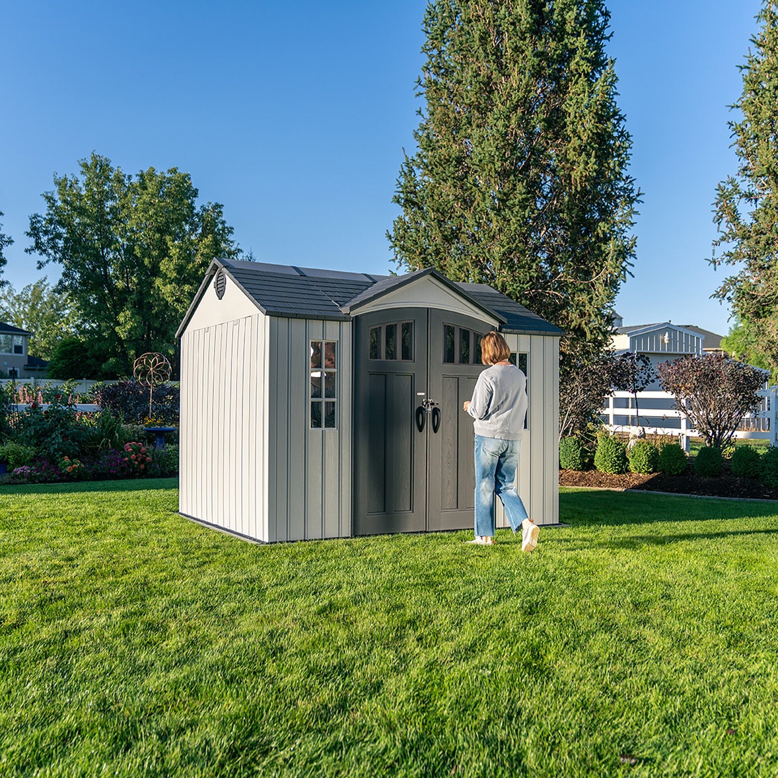 Lifetime 10 Ft. X 8 Ft. Side Entry Outdoor Storage Shed - Image 10