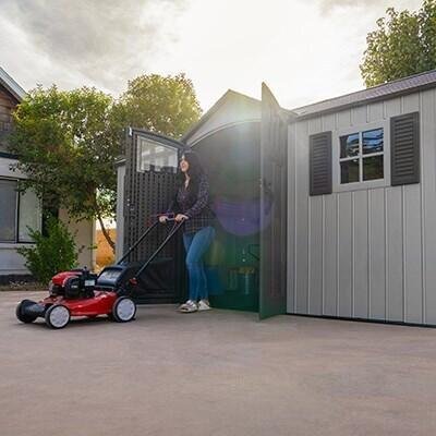 Lifetime 15-ft x 8-ft Dual Entry Outdoor Storage Shed - Image 8