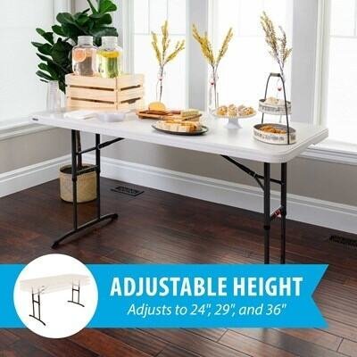 Lifetime 6-Foot Adjustable Height Nesting Table (Commercial) - Image 3