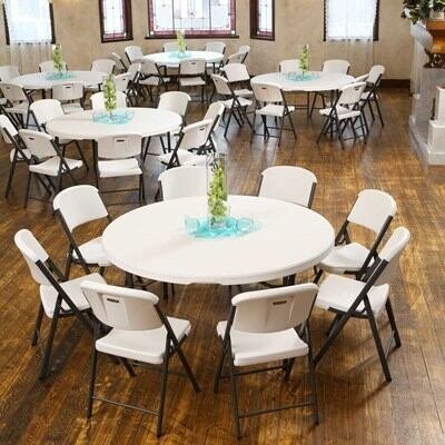 Lifetime (15) 60 in. Tables and Cart Combo - Image 17