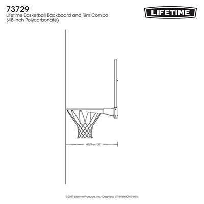 Lifetime 48-Inch Shatterproof Fusion Mounted Backboard - Image 8