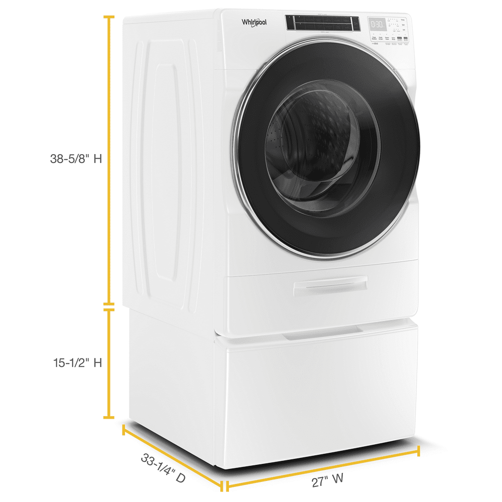 Whirlpool 5.0 cu ft High-Efficiency White Front Load Washing Machine with Load & Go(TM) XL Dispenser - Image 5