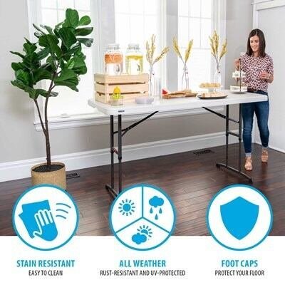 Lifetime 6-Foot Adjustable Height Nesting Table (Commercial) - Image 6