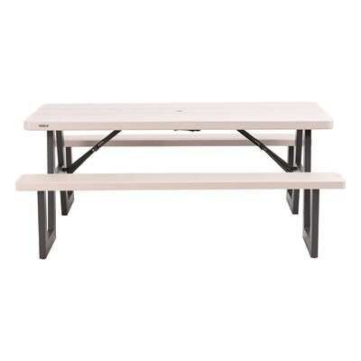 Lifetime 6-Foot W-Frame Folding Picnic Table - Image 16
