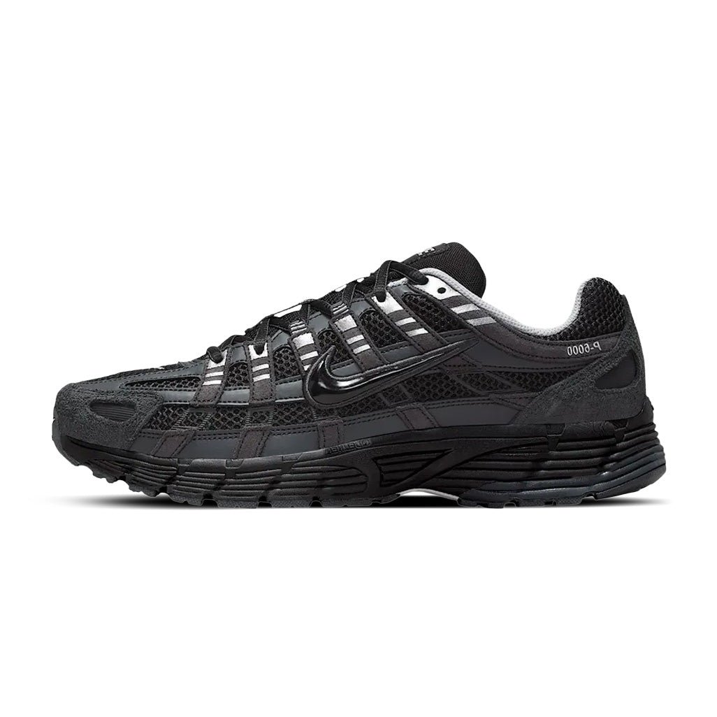 Nike P-6000 Suede Anthracite Black Chrome Metallic Silver